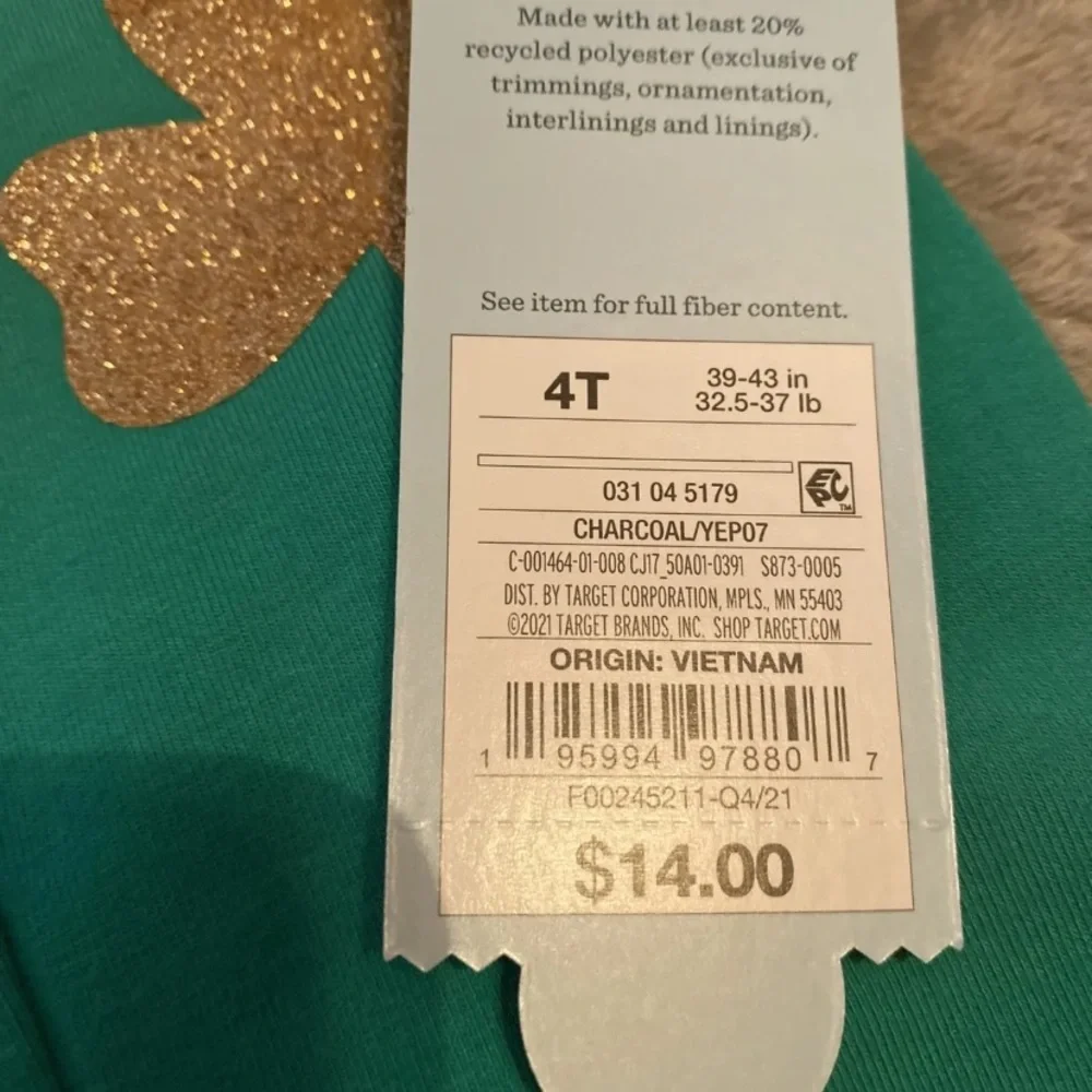 Toddler 4T st Patrick’s day outfit brand new with tags - Picture 5 of 5